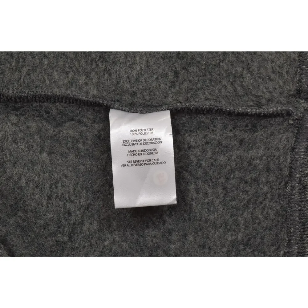 Eddie Bauer Men's Size M Gray Heather Fleece 1/4 Zip Pullover Sweater Chest Pock - Picture 7 of 8